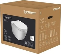 12 Stk. Duravit DU WWC-Set Starck 3, rimless, Durafix TS ,wei&szlig;, inkl.WC-Sitz