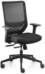 Trend Office B&uuml;rodrehstuhl Mesh Armlehnen,verstellb.schwarz 410-520mm