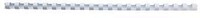 Gbc Plastikbinder&uuml;cken 4028198 DIN A4 14mm wei&szlig; 100 St./Pack. 125243001