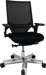 Topstar B&uuml;rodrehstuhl Punktsynchr.-T.schwarz/schwarz 450-550mm TA309AT200