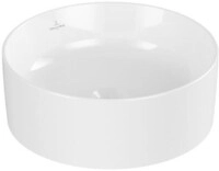 Villeroy & Boch VB Aufsatzwaschbecken Collaro 400x400x145mm Rund Wei&szlig; Alpin