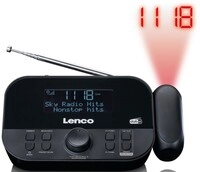 LENCO DAB+ Uhrenradio CR-615BK sw Lenco