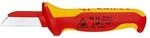 Knipex Kabelmesser L.190mm Klingen-L.50mm Klingenr&uuml;cken m.Ku.-&Uuml;berzug VDE68g