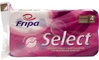 Fripa Toilettenpapier Select 1040801 4-lagig wei&szlig; 8 Rl./Pack. 446004901