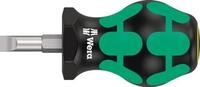 Wera Schraubendreher 335 Stubby Schneiden-B.6,5mm Kl.-L.24,5mm 2K-Griff Rundkl.
