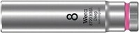 Wera Steckschl&uuml;sseleinsatz 8790 HMA Deep Au&szlig;en-6-kant SW8mm 4-kant 1/4Zoll CrV