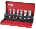Ruko Kernbohrersatz 7tlg.D.12-14-16-18-20-22mm HSS Blank Schnitt-T.30mm Weldon