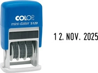 Colop 163005400, Colop Datumstempel mini-dater S120 1452000200 24mm Kunststoff blau