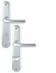 Hoppe Langschildgarnitur T&ocirc;ky&ocirc; 1710/273P Alu.F1 SK/OL 78mm DIN L/R