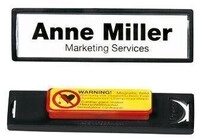 Durable Namensschild CLIP CARD 813201 67x17mm tr/sw 25 St./Pack. 124036400