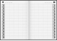 Brunnen Buchkalender Agenda 24 1078811 A4 1T/1S sw 640405000
