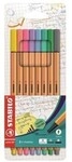 Stabilo Fineliner point 88/8-01 pastell sortiert 8 St./Pack. 304018699