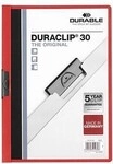 Durable Klemmmappe DURACLIP 30 220003 DIN A4 Hartfolie rot 125009930