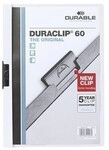 Durable Klemmmappe DURACLIP 60 220902 DIN A4 Hartfolie wei&szlig; 125010001