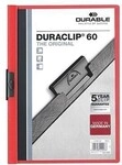 Durable Klemmmappe DURACLIP 60 220903 DIN A4 Hartfolie rot 125010030