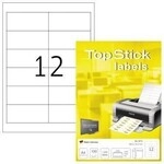 Without Brand Etikett TopStick 8711 96,5x42,3mm wei&szlig; 1.200 St./Pack. 129050301