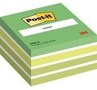 Post-it Haftnotizw&uuml;rfel 2028G 76x45x76mm 450Blatt pastelgr&uuml;n 111210260