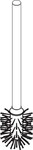Hansgrohe HG Stiel mit B&uuml;rste chrom 95577000