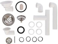 Villeroy & Boch VB Ablaufgarnitur Zubeh&ouml;r 259x391,5x82mm Rund Verchromt