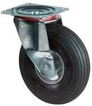 Bs Rollen Luftrad D.200mm Trgf.75kg Lenkrolle m.Platte Rillenprofil L400.C90.200