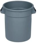 Rubbermaid Mehrzwecktonne grau 38l PE Au&szlig;en-&Oslash;400xH435mm FG261000GRAY