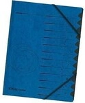 Herlitz Ordnungsmappe 10843316 DIN A4 12 F&auml;cher Karton blau 125636750