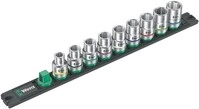 Wera Steckschl&uuml;sseleinsatzset 4 Zyklop 9teilig Antriebs-4-kant 1/2Zoll