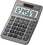 Casio Tischrechner MS-80F 8stellig Solar/Batterie gr 700009180