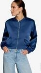 Satin-Jacke mit Rei&szlig;verschluss