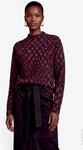 Damen Strickpullover mit Animalprint