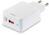 HAMA Schnellladegerät "Qualcomm® Quick ChargeTM 3.0" USB-A 19,5 W Weiß -