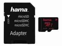 HAMA microSDXC 64GB UHS Speed Class 3 UHS-I 80MB/s + Adapter - Ideal für 4k Video