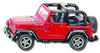 SIKU Modellauto Jeep Wrangler 1342 - Metallkarosserie, Maßstabgetreues Design,