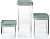 Mepal Omnia Vorratsdosen-Set 3-teilig 700, 1100, 2000 ml - Nordic sage
