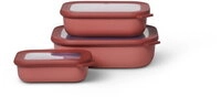Mepal Set Multisch&uuml;ssel Cirqula rechteckig flach 3-teilig (500+1000+2000 ml) -...