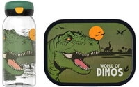 Mepal Campus Lunchset (Trinkflasche mit Klappdeckel + Brotdose) - Dino