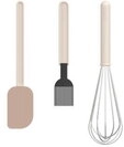 Mepal Chef It Backset 3-teilig (Teigschaber gro&szlig; + Backpinsel + Schneebesen gro&szlig;) -