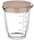 Mepal Messbecher Chef It Glas 500 ml mit Deckel - chalk