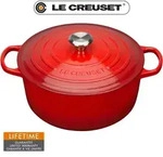 Le Creuset Br&auml;ter rund Signature 18 cm Kirschrot