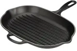 Le Creuset Grillpfanne oval Signature 32 cm Schwarz