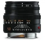 LEICA SUMMICRON-M 1:2/50, schwarz eloxiert