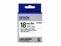 Epson Etikettenkassette LK-5WBN - Standard schwarz auf weiß 18mmx9m