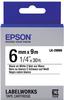 Epson Etikettenkassette LK-2WBN - Standard schwarz auf weiß 6mmx9m