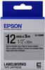 Epson Etikettenkassette LK-4SBM - Metallisch schwarz auf silber 12mmx9m
