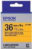 Epson Etikettenkassette LK-7YBP - Pastell schwarz auf gelb 36mmx9m