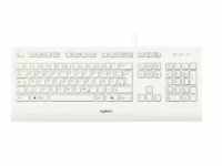 Logitech K280E Pro f/ Business Tastatur USB QWERTZ Deutsch Weiß