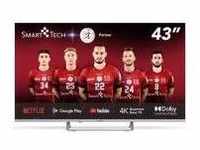 Smart-Tech 43QA20V3 Fernseher 109.2 cm (43") 4K Ultra HD Smart-TV WLAN Silber...