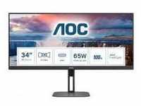 AOC V5 U34V5C/BK Computerbildschirm 86.4 cm (34") 3440 x 1440 Pixel UltraWide Quad HD