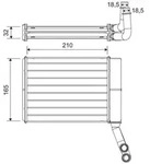 W&auml;rmetauscher Innenraumheizung VALEO 811597 f&uuml;r Peugeot Citro&euml;n 407 SW C5 II