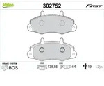 Bremsbelagsatz Scheibenbremse VALEO 302752 f&uuml;r Ford Transit Tourneo